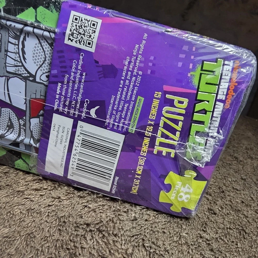 Teenage Mutant Ninja Turtles Lunch Box with 48-Piece Puzzle Set New